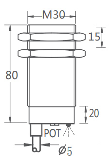 M30埋入電容式接近開關(guān)|電容式接近開關(guān)產(chǎn)品型號(hào)-參數(shù)-接線圖