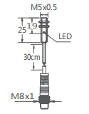 M5超小型接近開關引線插件式