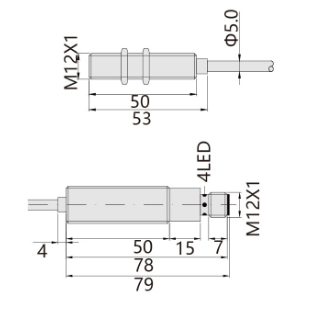 230℃M12埋入式耐高溫接近開關(guān)