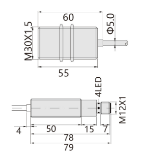 230℃M30埋入式耐高溫接近開(kāi)關(guān)